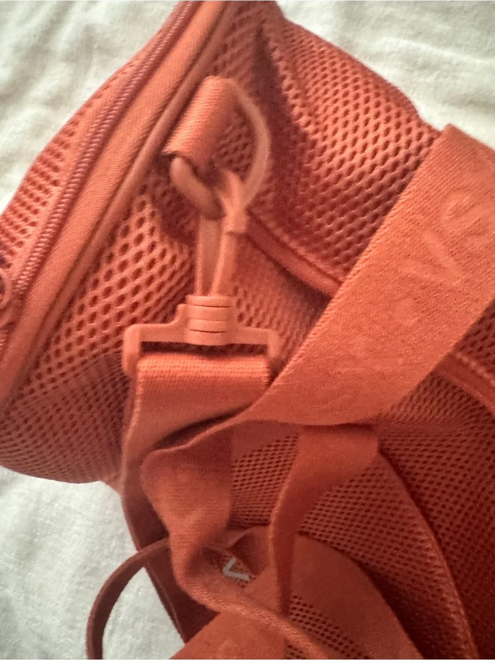 VSX Coral Mesh Duffel Bag in Coral